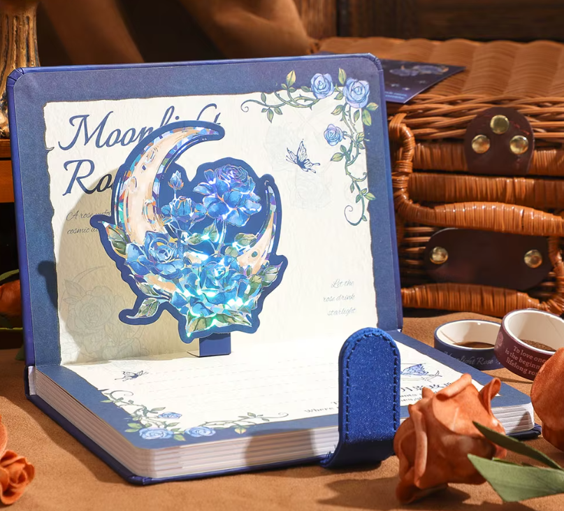 Moonlight Rose Vintage Journaling Kit 🌙🌹