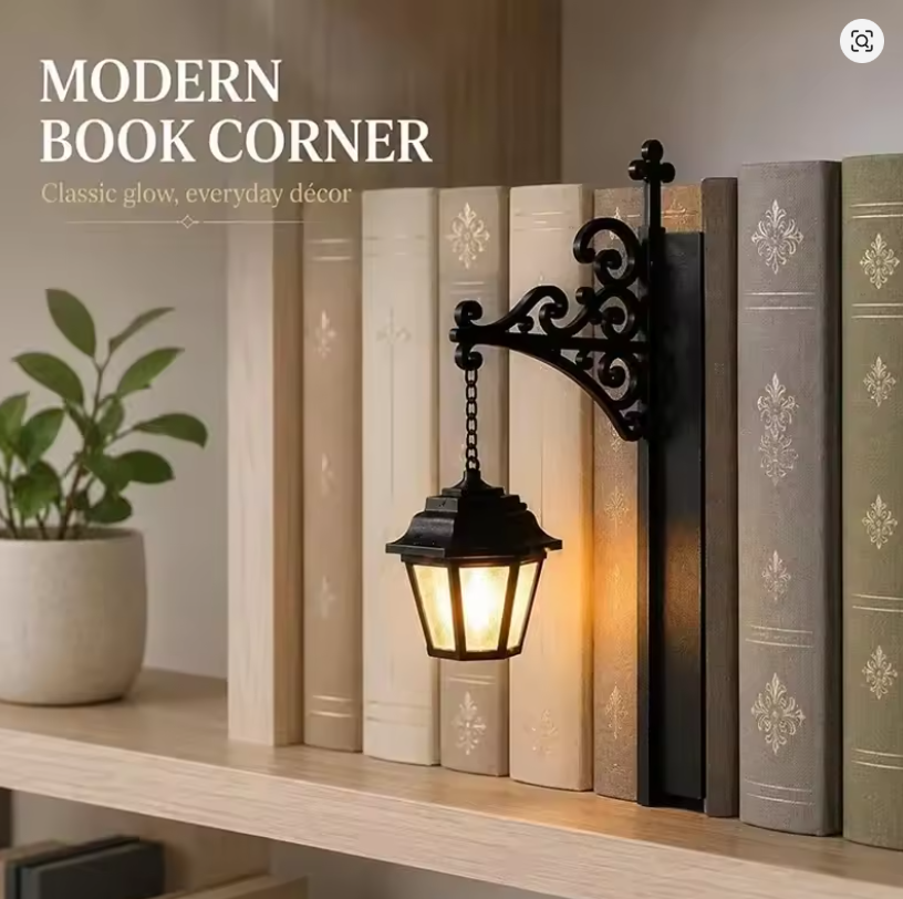 Vintage Library Lantern | Bookshelf Light