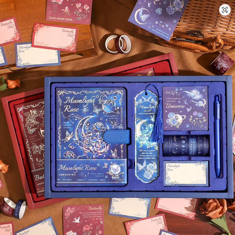 Moonlight Rose Vintage Journaling Kit 🌙🌹