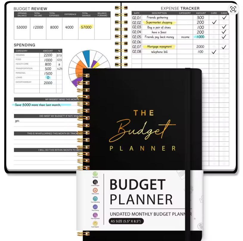 The Budget Planner | A5 Monthly Finance & Savings Journal 💰✨
