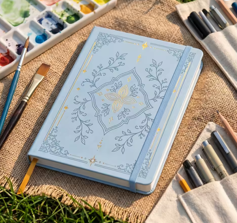 Botanical Gold | A5 Dot Grid Journal 🌿✨