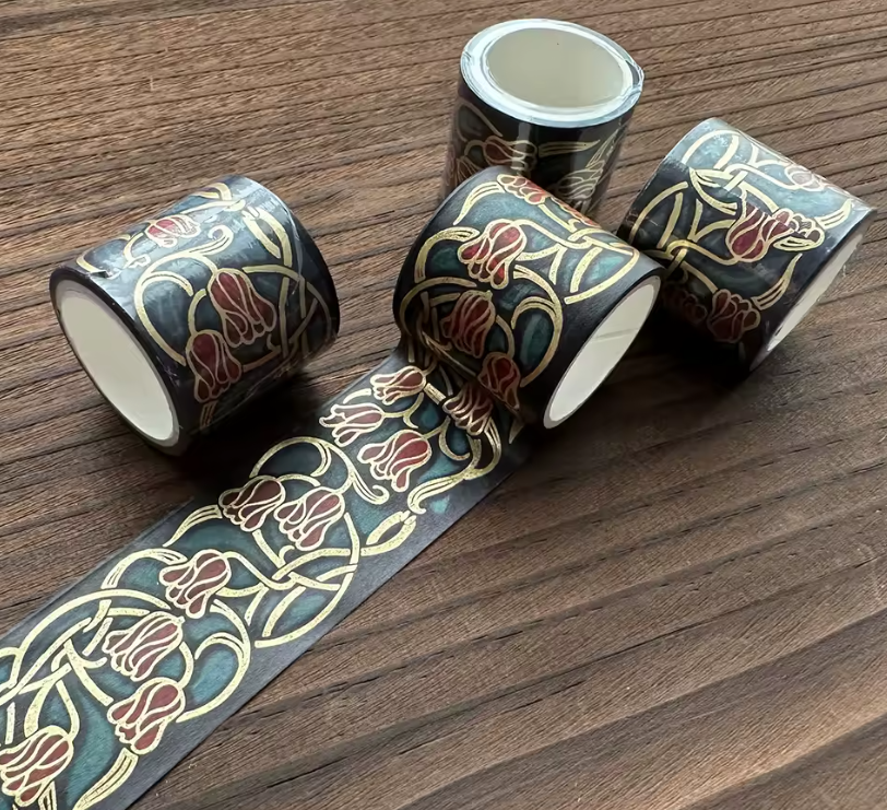 Vintage Botanical Washi Tape Set | 6 Rolls 🌿✨